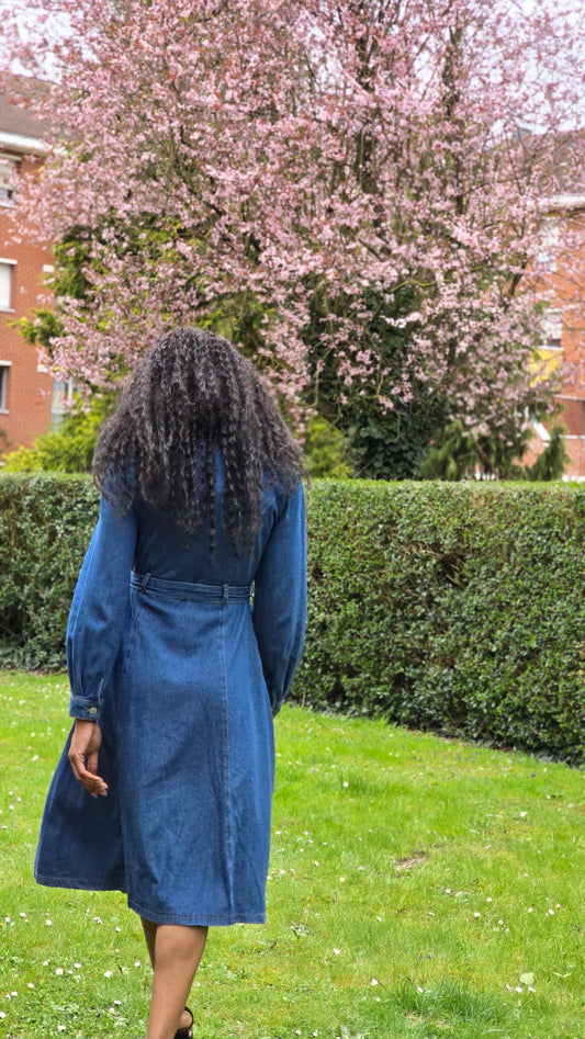 Robe midi en jean