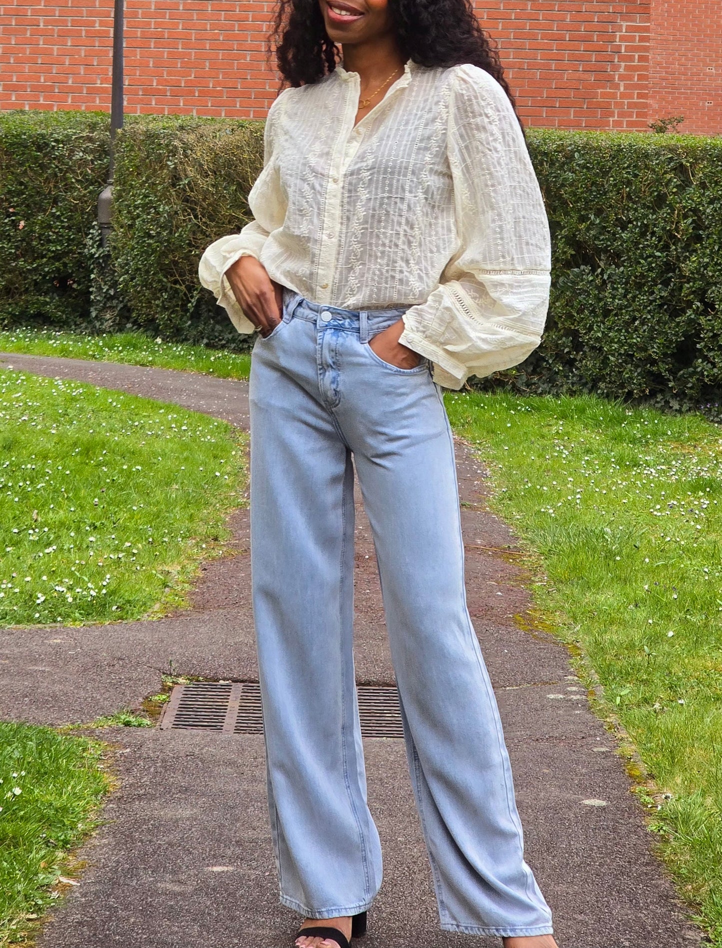 Pantalon taille haute wilène