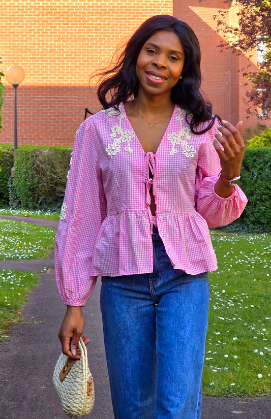 Blouse à nouer Marjoly