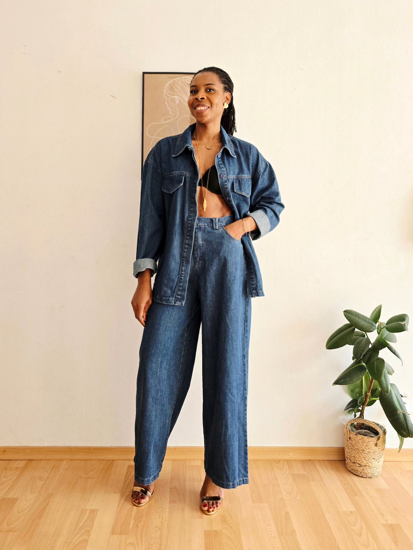 Ensemble Denim oversize