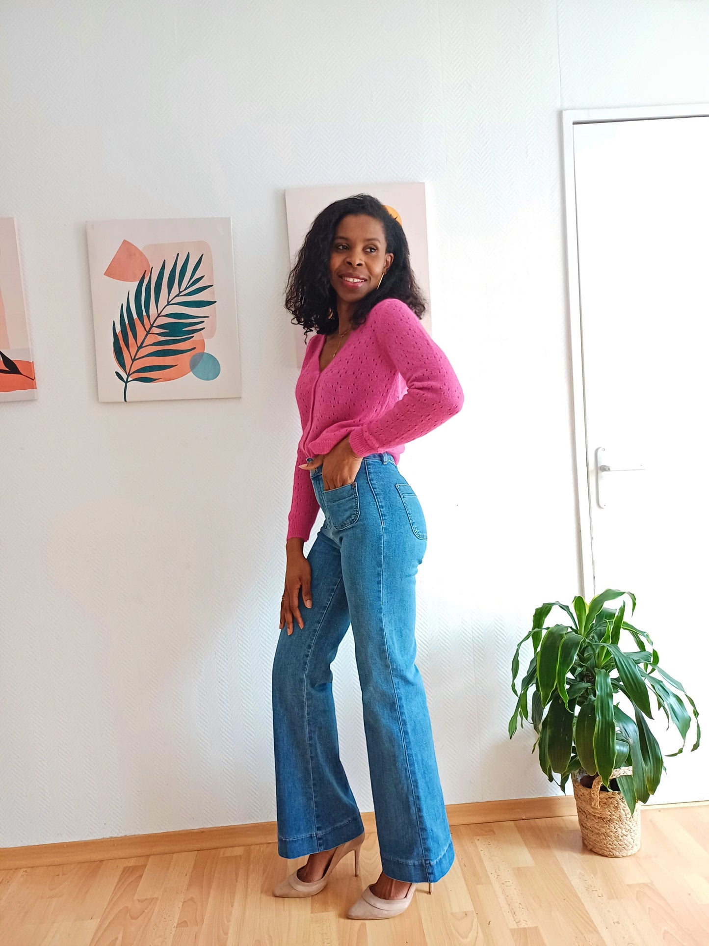 Jean taille Haute flare