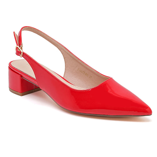 Sandales slingback vernis