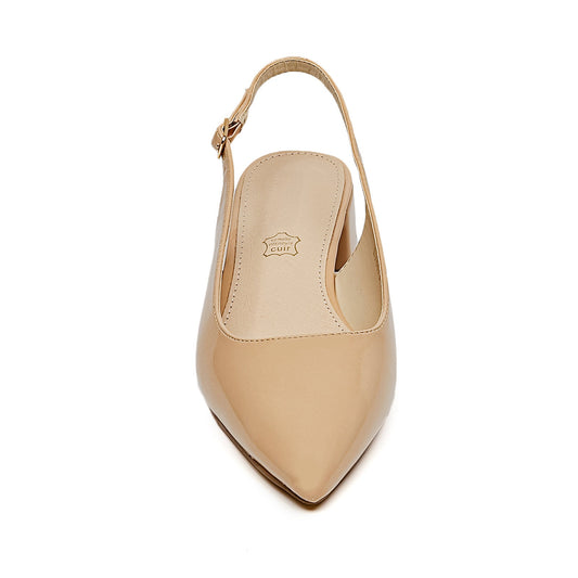 Sandales slingback vernis