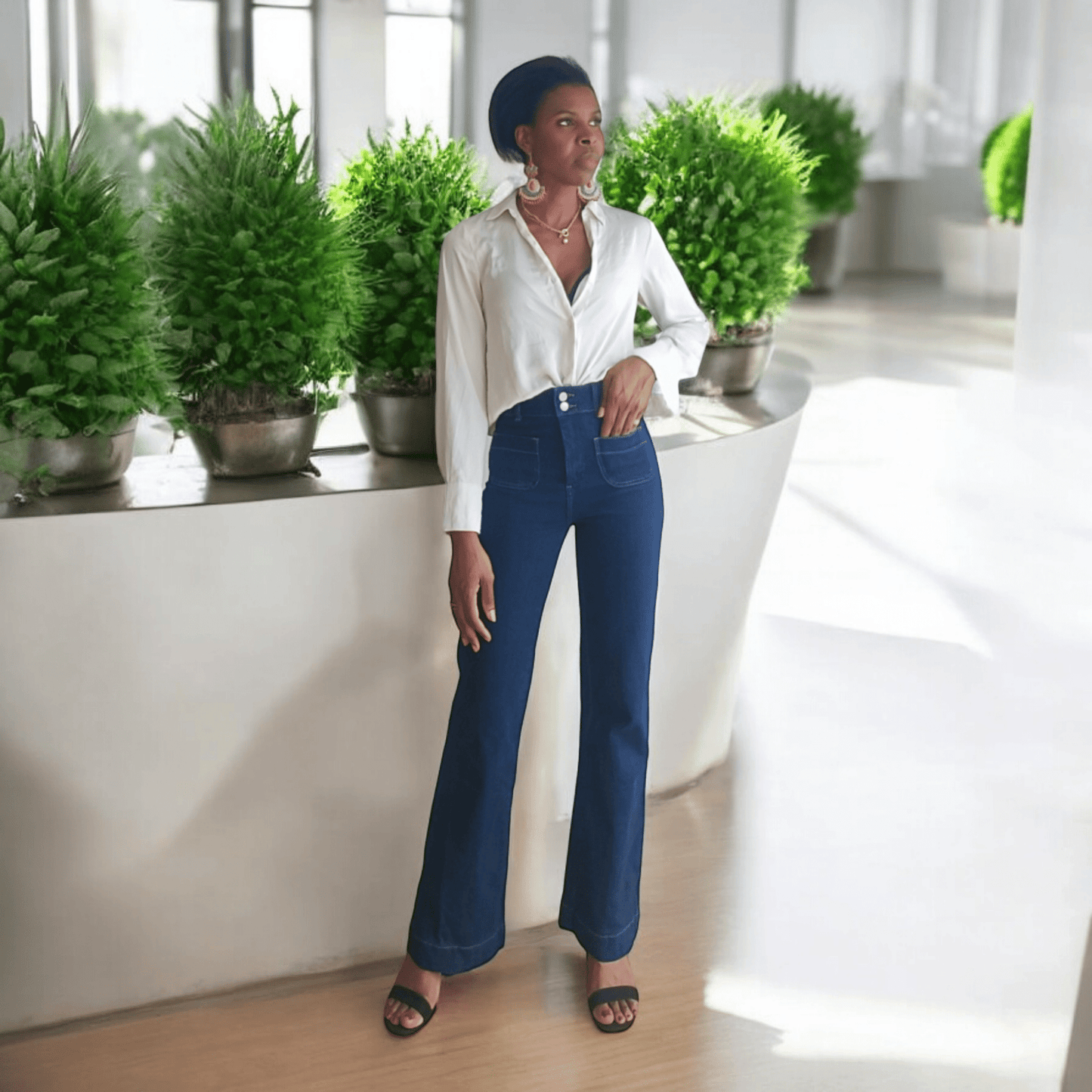 Jean taille Haute flare - Esma Shop