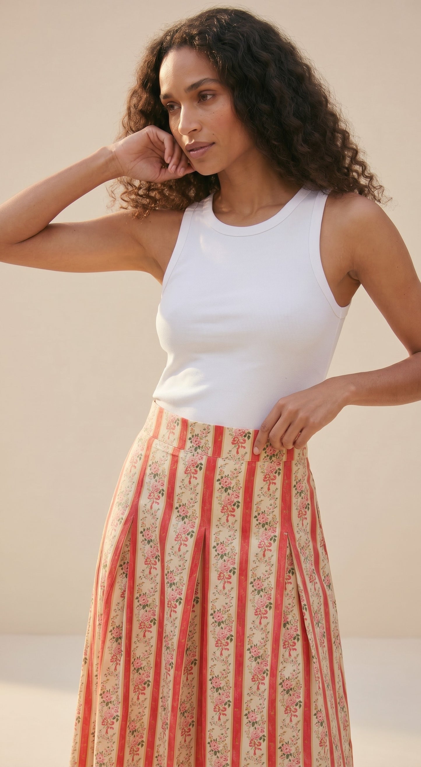 Jupe Longue Coton Imprimé – Maxi Jupe Légère Été