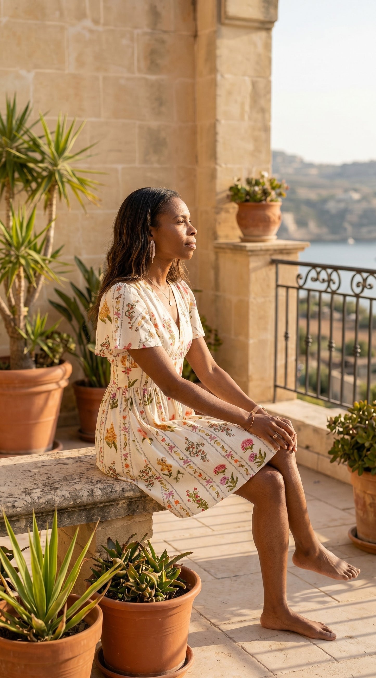 Robe courte imprimée