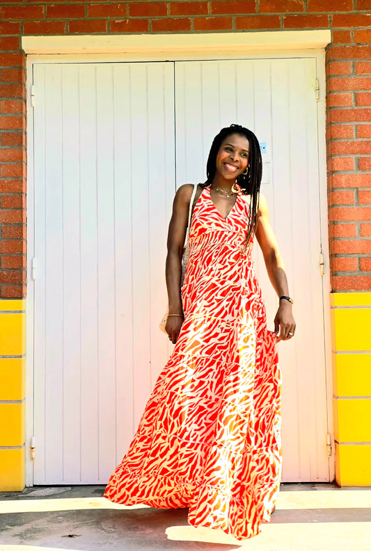 Longue robe Emma dos nu