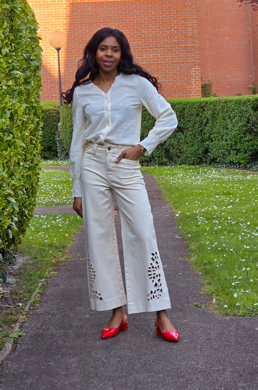 Jean wide Maddy détails