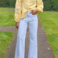 Jean flare Hélène rayé grande