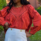 Blouse Pascaline terracotta