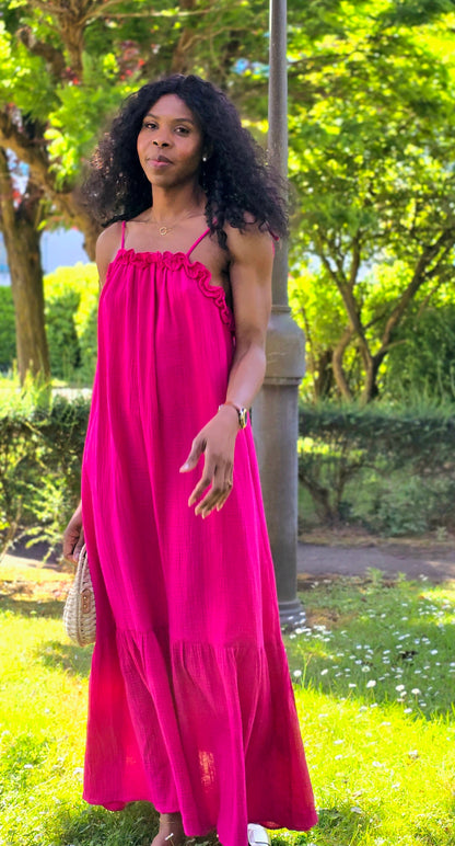 Robe en gaze de coton