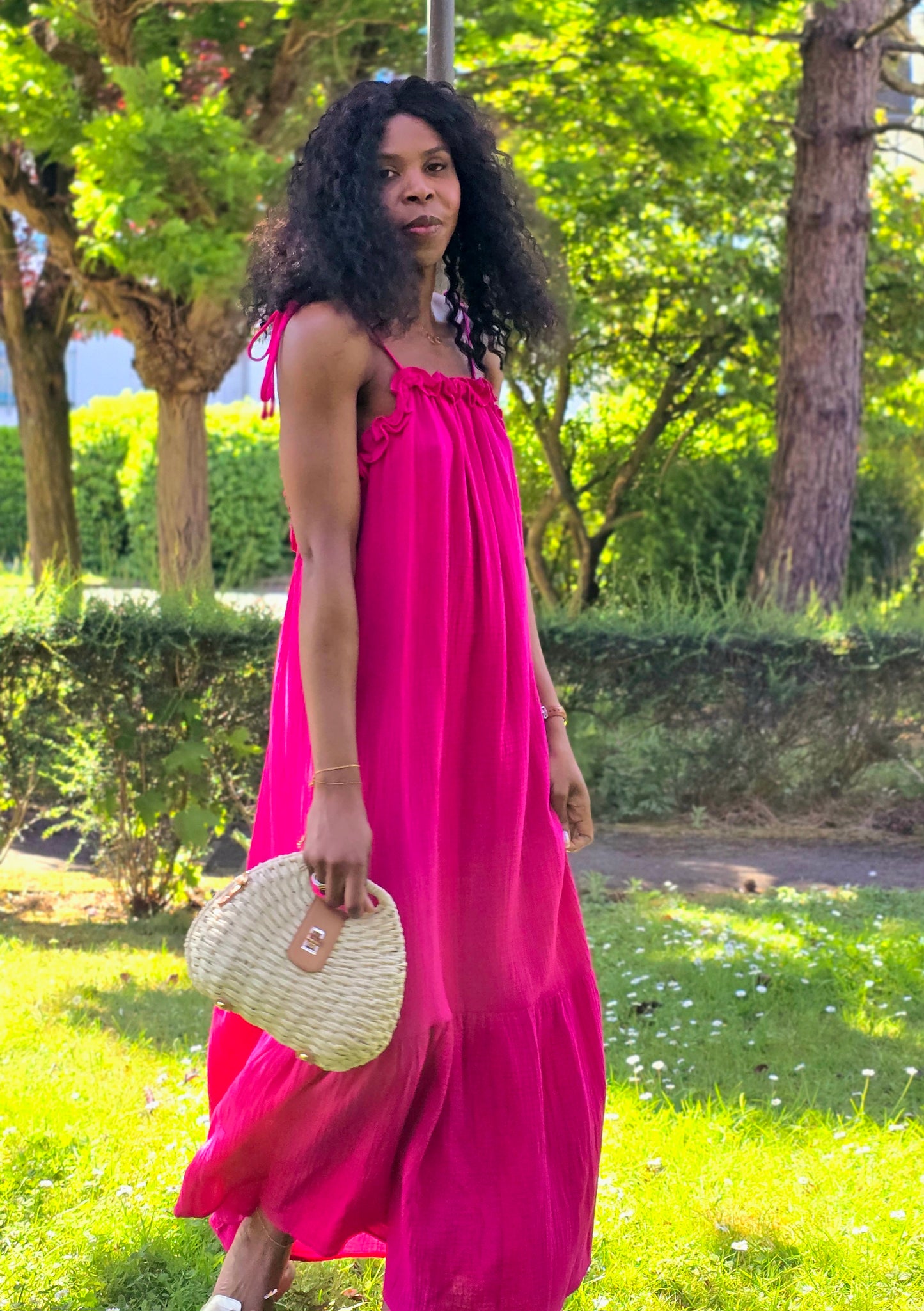 Robe en gaze de coton