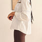 Blouse manches longues ajourées