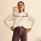 Blouse manches longues ajourées