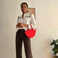 Jean taille haute Flare chocolat