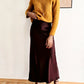 Jupe longue fluide en satin