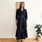 Robe longue en denim brut