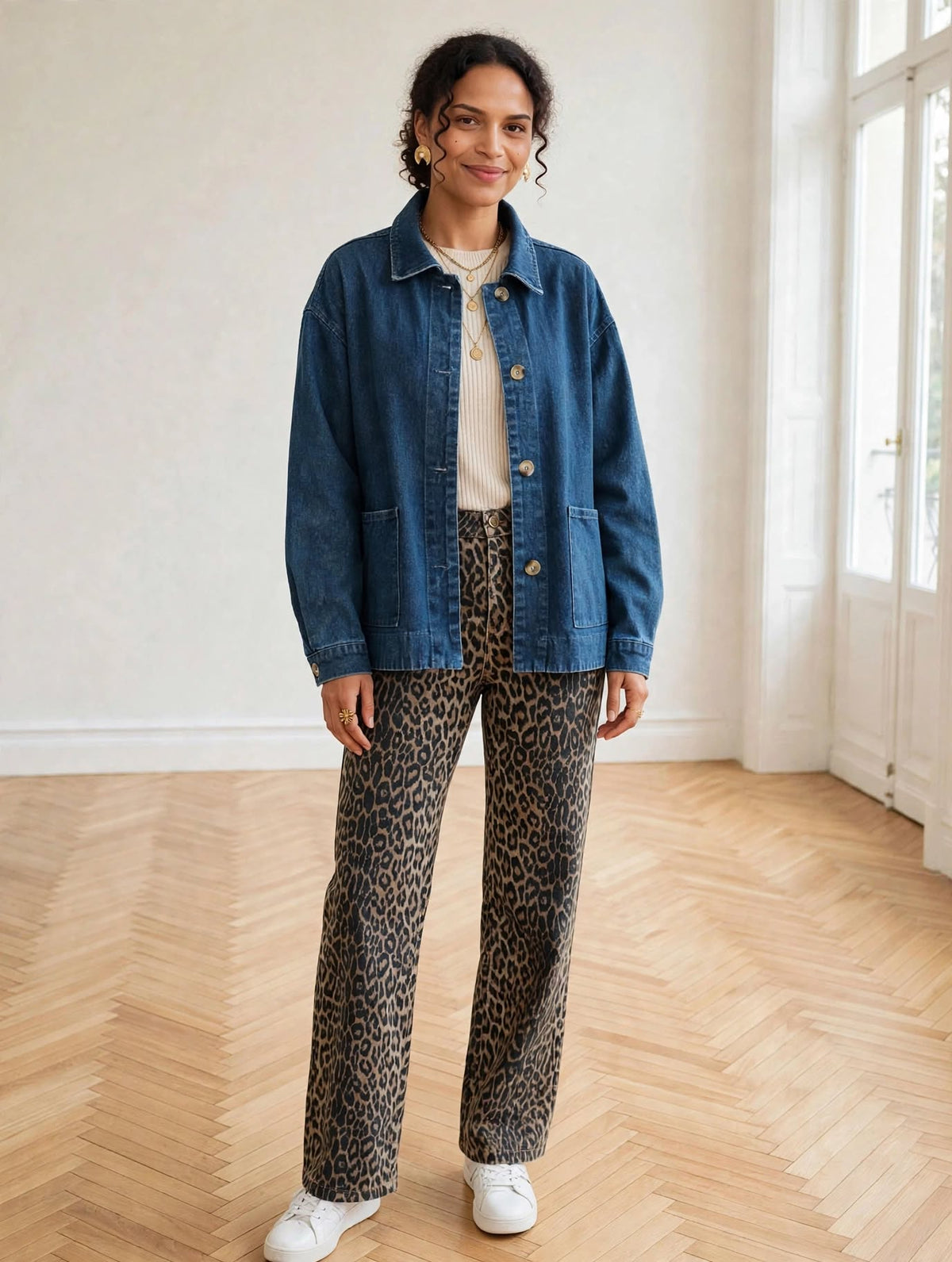 Veste denim Chloé avec capuche amovible