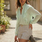 Blouse ample vert  d'eau 