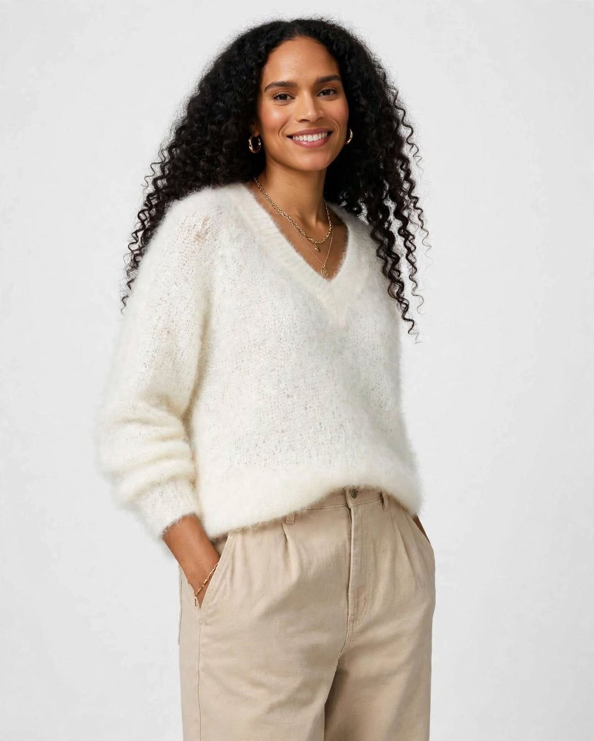PULL MOHAIR ENCOLURE V  - LIA