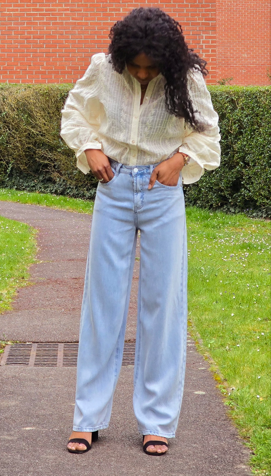 Pantalon taille haute wilène