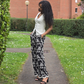 Pantalon  brodé fluide Laure