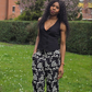 Pantalon  brodé fluide Laure