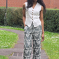 Pantalon  brodé fluide Laure