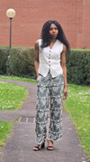 Pantalon  brodé fluide Laure