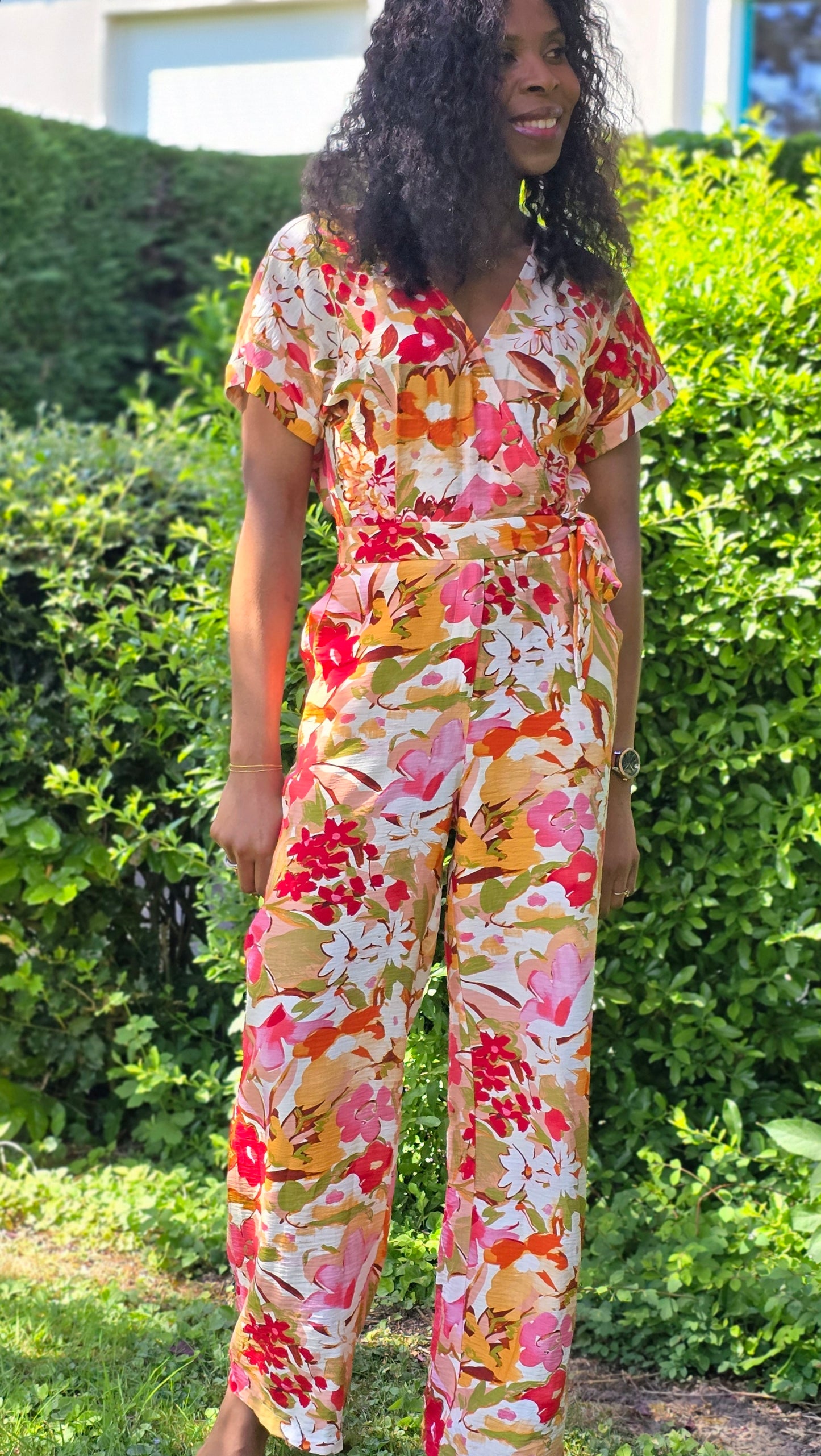 Combinaison imprimée florale  Laurence
