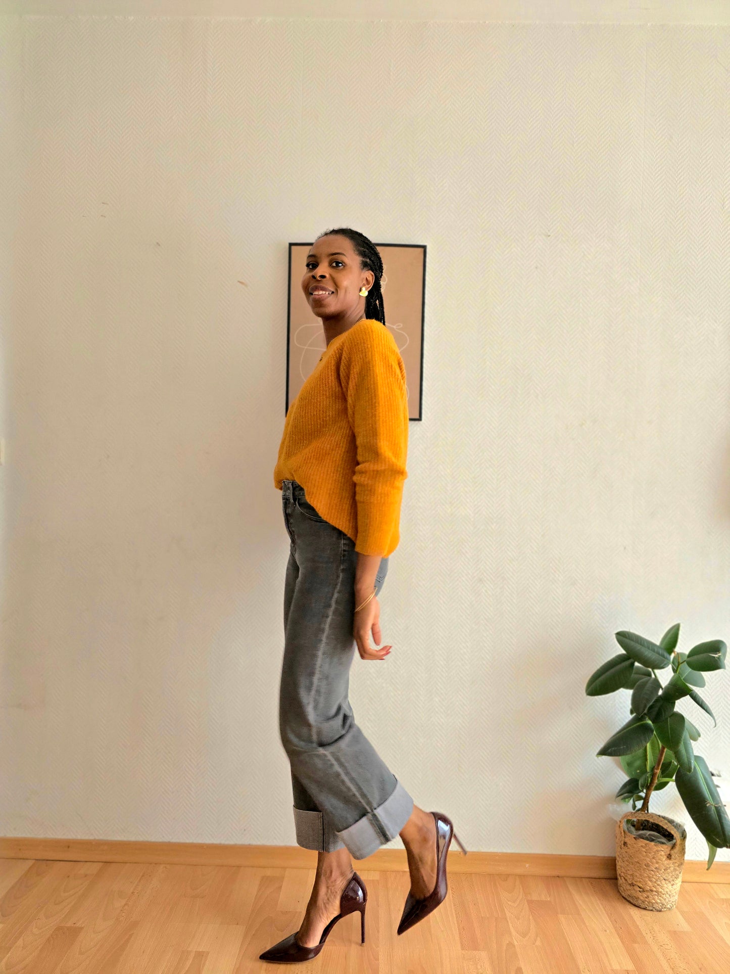 Jean loane esma shop gris à revers 