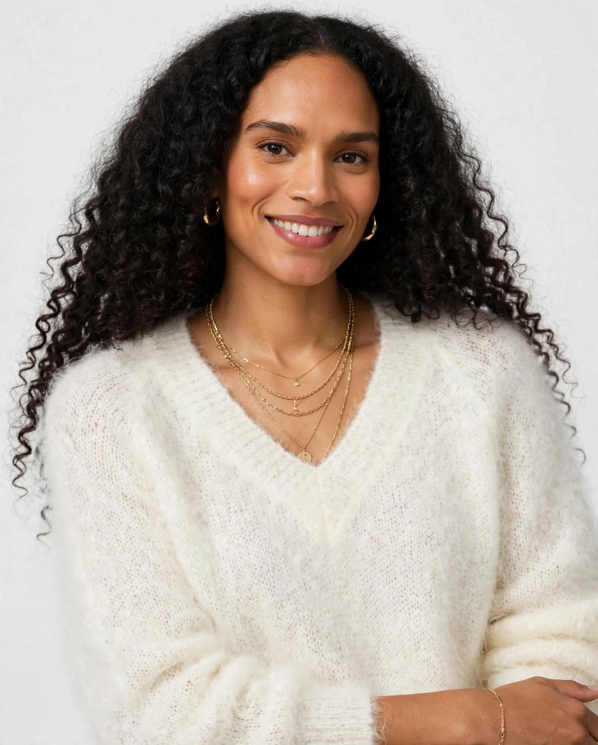  Look cocooning : pull blanc mohair chaud style cocooning chic Esma Shop
