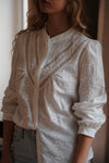 Blouse Blanche Célia brodée