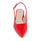 Sandales slingback vernis