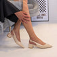 Sandales slingback vernis
