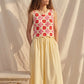Top en crochet floral