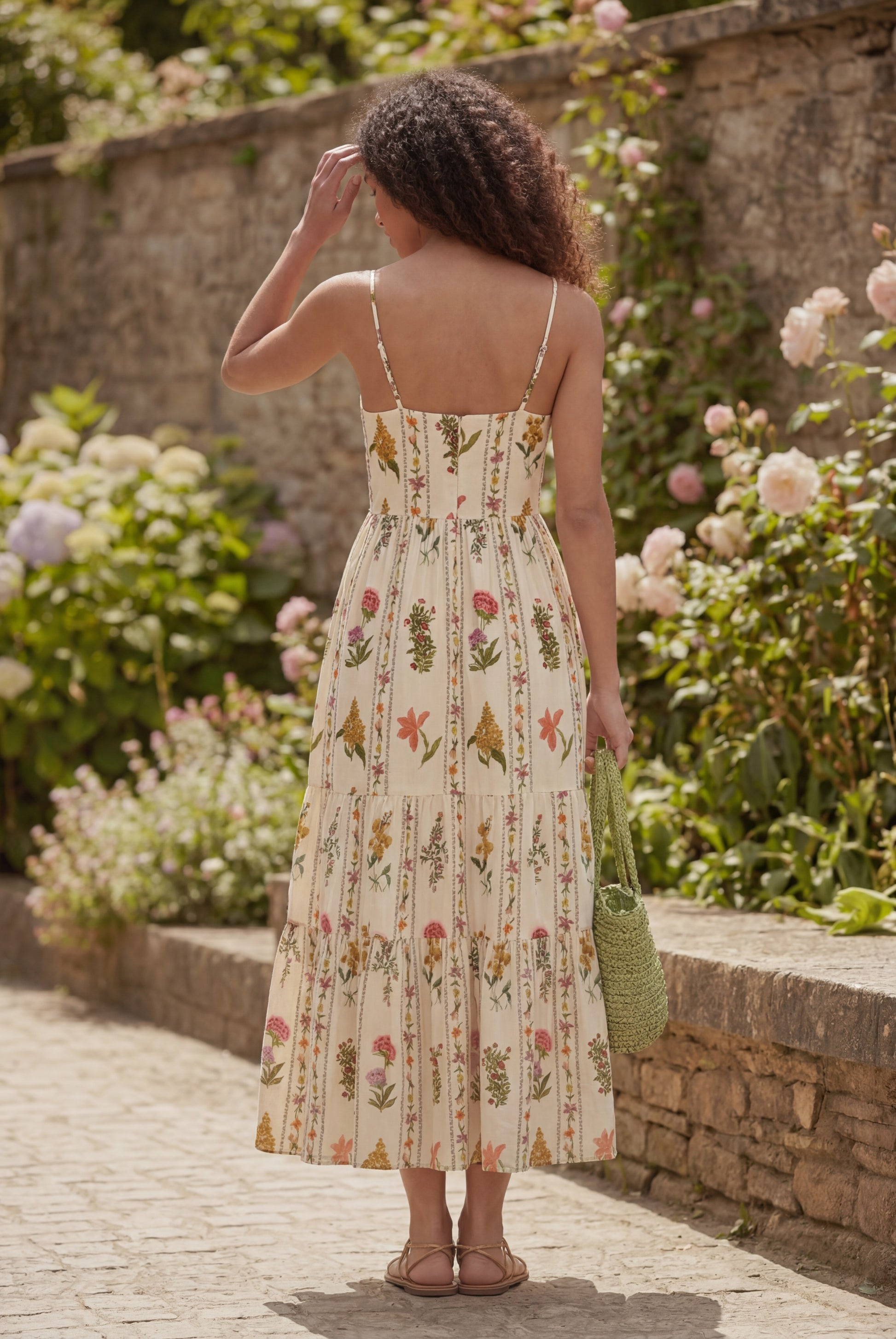 Robe en coton dos