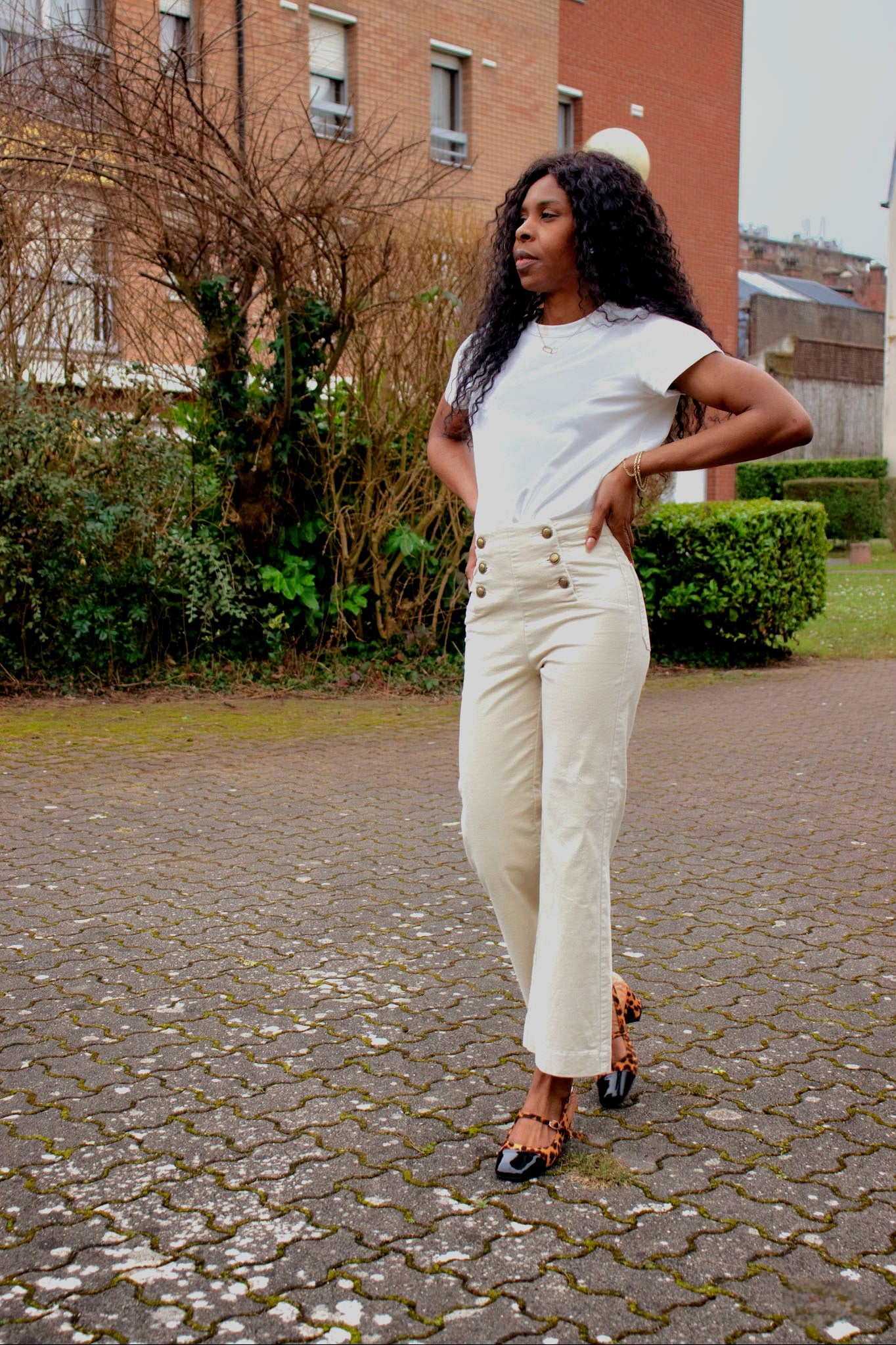 Pantalon viky  velours côtelé