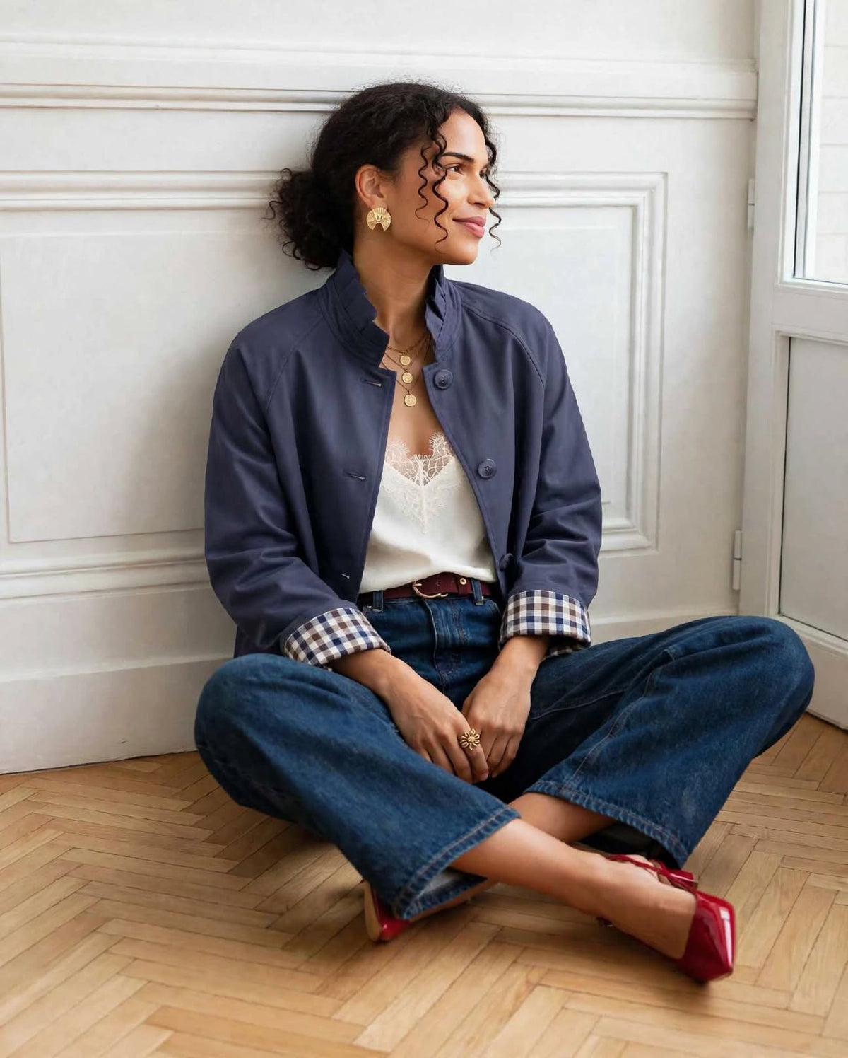 Veste femme marine Olivia esma shop 