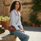 blouse femme rayée coton tenue casual chic
