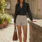 blouse transparente noire