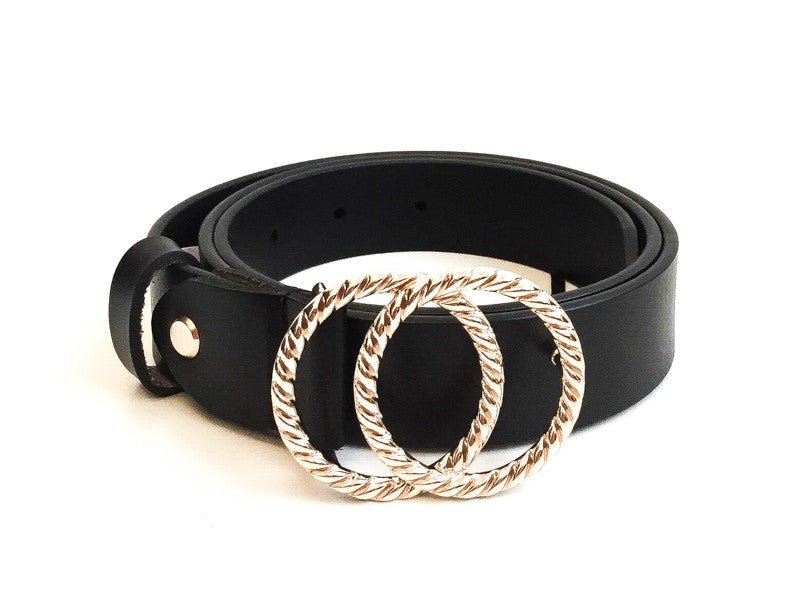 Ceinture double boucles dorée - Esma Shop