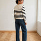  detail boutons bijou dores cardigan raye femme  colette dos esma shop