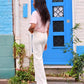 esma shop jean pantalon blanc taille haute 