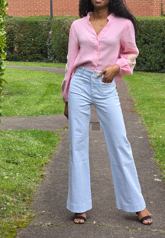 esma shop jean taille haute flare 
