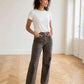 pantalon leopard large femme coupe fluide