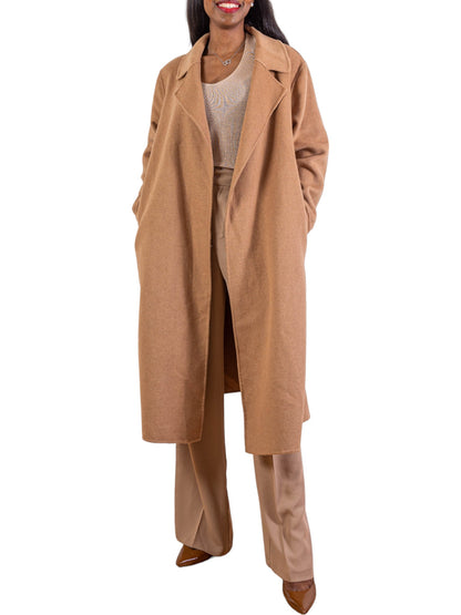 esma shop manteau en liane hand made camel 