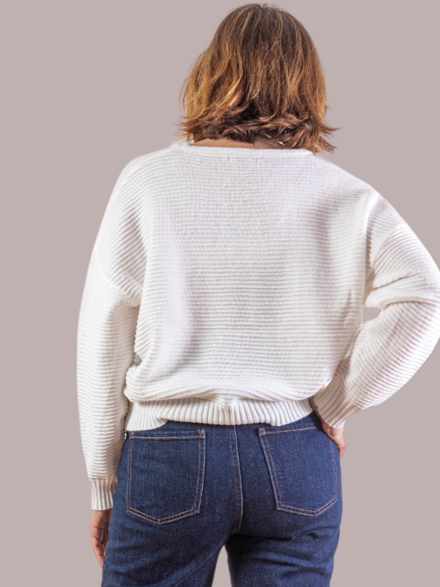 Pull manches longues bijou