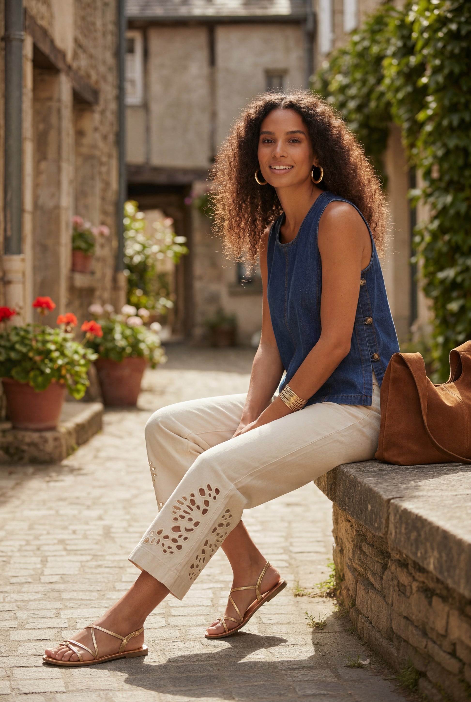 joli haut en jean 