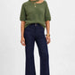  Face : jean flare taille haute brut femme coupe evasee face - Esma Shop
